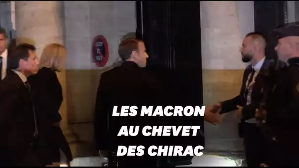 Le couple Macron au domicile de Jacques Chirac pour un dernier hommage