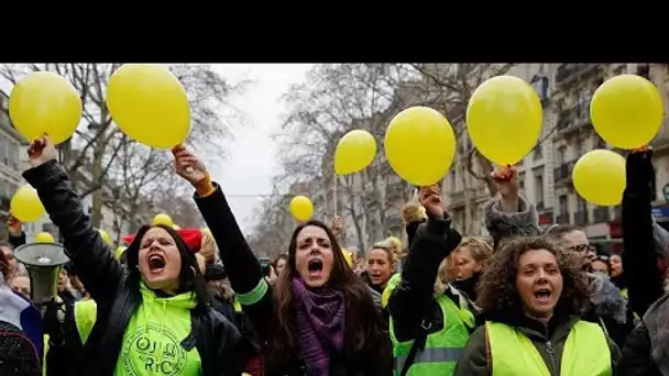 France : des gilets jaunes au féminin contre la violence