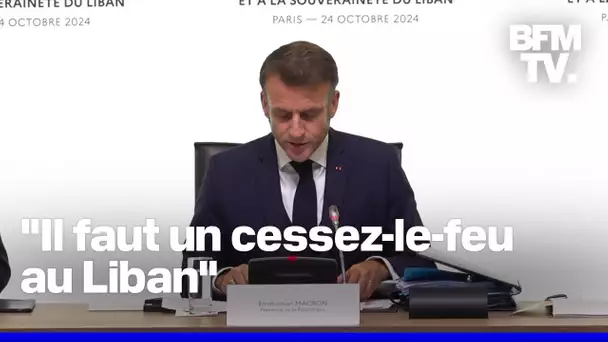 " L'intégralité du discours d'Emmanuel Macron lors d'une conférence de soutien au Liban