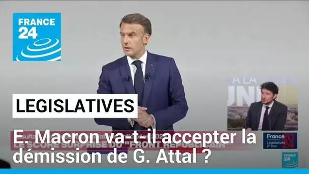 Législatives : Emmanuel Macron va-t-il accepter la démission de Gabriel Attal ? • FRANCE 24