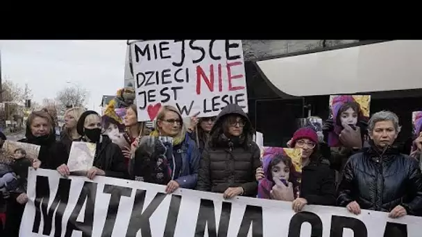 Manifestation contre l'attitude du gouvernement polonais face à la crise des migrants