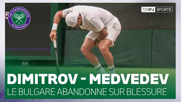 🎾 WIMBLEDON : Dimitrov abandonne sur blessure face à Medvedev