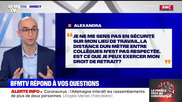 La distance d'un mètre entre collègues n'est pas respectée. Puis-je exercer mon droit de retrait ?