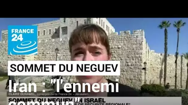 Sommet du Neguev en Israël : le projet "d'une architecture de sécurité régionale" • FRANCE 24