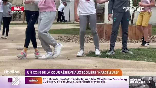 Un coin de la cour réservé aux écoliers "harceleurs" : la méthode divise