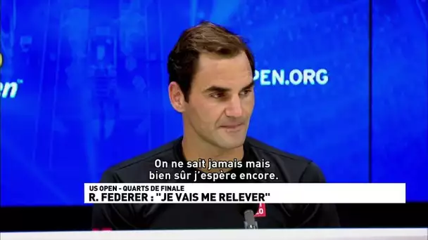 R.Federer : "Je vais me relever"