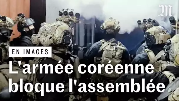 Corée du Sud : des militaires entrent dans l'Assemblée par une fenêtre