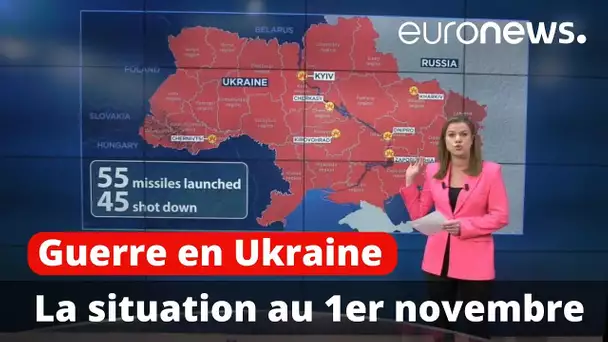 Guerre en Ukraine : la situation au 1er novembre, cartes à l'appui