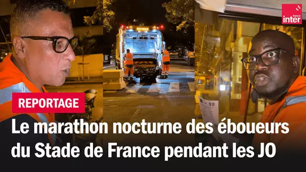 Le marathon nocturne des éboueurs du Stade de France pendant les JO