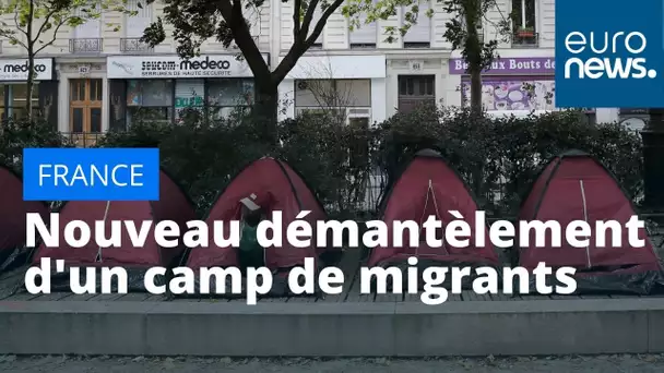 Nouveau démantèlement d'un camp de migrants aux portes de Paris