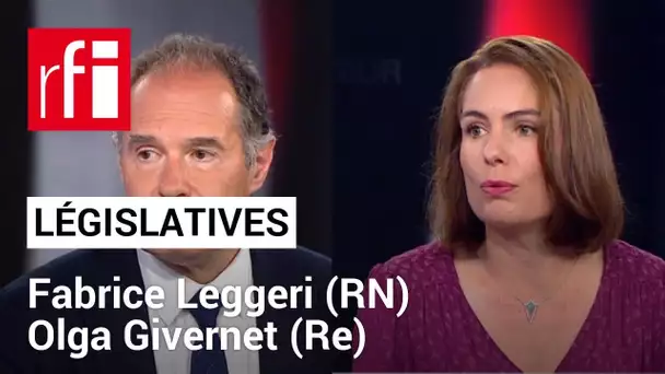 Fabrice Leggeri, député européen RN et Olga Givernet, députée Renaissance sortante et candidate