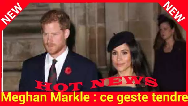 Meghan Markle : ce geste tendre du prince Harry qui n’est pas passé inaperçu