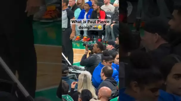 Paul Pierce… NBA Photographer? 📸🤣 | #Shorts