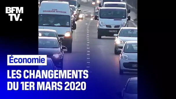 Quels sont les changements du 1er mars 2020 ?