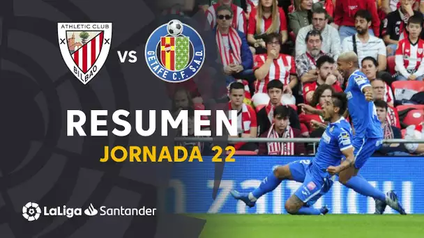 Resumen de Athletic Club vs Getafe CF (0-2)