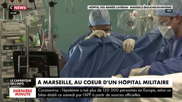 Coronavirus : à Marseille, au coeur d'un hôpital militaire