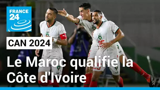 CAN 2024 : Le Maroc qualifie la Côte d'Ivoire pour les huitièmes de finale • FRANCE 24