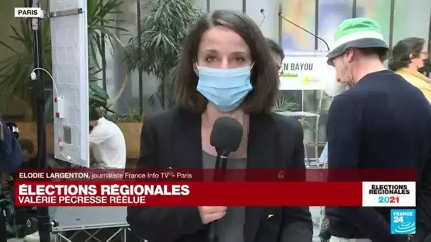 Elections régionales en France : Valérie Pécresse (LR) l'emporte en Ile-de-France face à Julien Bayo