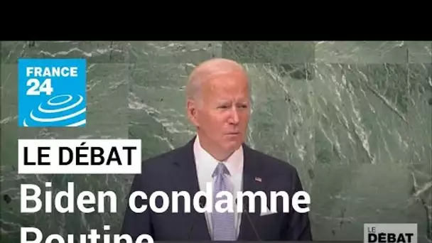 Vers l'escalade ? Joe Biden condamne Vladimir Poutine à l'assemblée générale de l'ONU • FRANCE 24