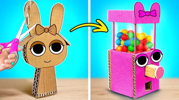 FABRIQUEZ UNE MACHINE À BONBONS EN CARTON DIY 🩷🍬 CRÉATIONS EN PAPIER POUR VOUS