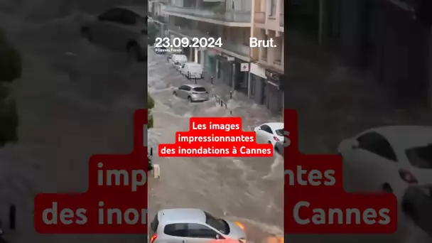 Les images impressionnantes des inondations à Cannes