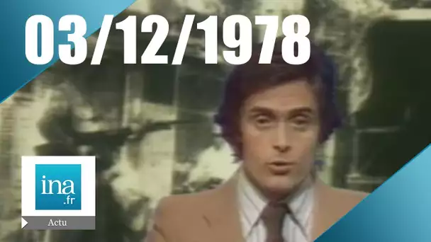 20h Antenne 2 du 3 décembre 1978 | Manifestations sanglantes à Téhéran | Archive INA