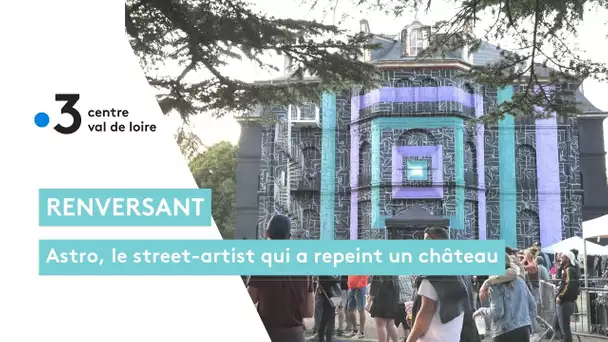 Portrait d'Astro, street-artiste qui a repeint la façade du château de la Valette