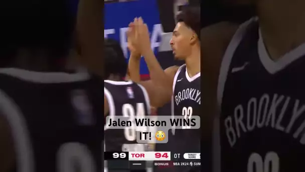 Jalen Wilson SEALS The OT Win For The Nets At The #NBA2KSummerLeague! 😳😤| #Shorts