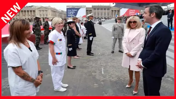 ✅  Brigitte Macron aux petits soins pour Olivier Véran