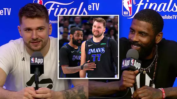 Luka Doncic & Kyrie Irving Talk Bouncing Back In The Series & More Ahead Of Game 3! 👀