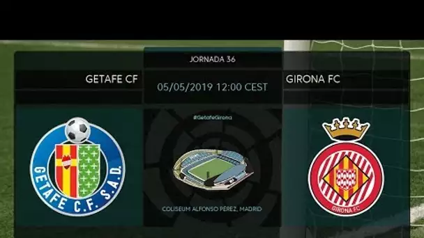 Calentamiento Getafe FC vs Girona FC