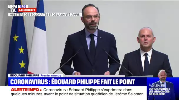 Fermeture des cafés, restaurants... Revoir l'allocution d'Edouard Philippe au sujet du coronavirus