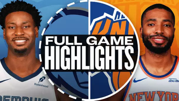 GRIZZLIES at KNICKS | FULL GAME HIGHLIGHTS | January 27, 2025