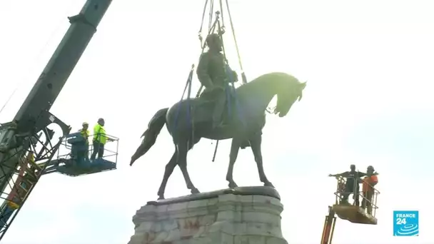 Statue déboulonnée aux États-Unis : le plus grand monument confédéré restant démonté