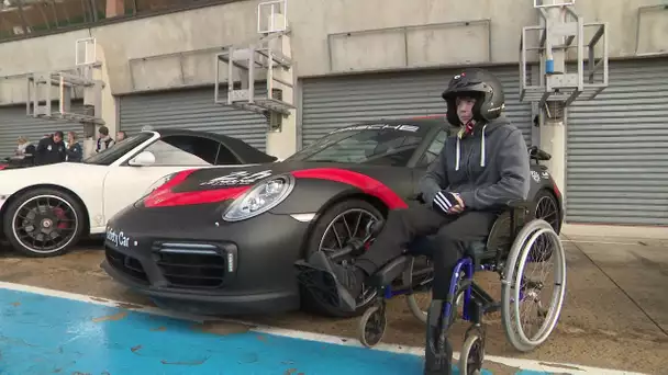 Le Mans : stage de pilotage pour des enfants handicapés