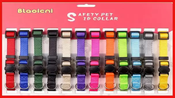 Puppy ID Collar Identification Soft Nylon Adjustable Breakaway Safety Whelping Litter Collars