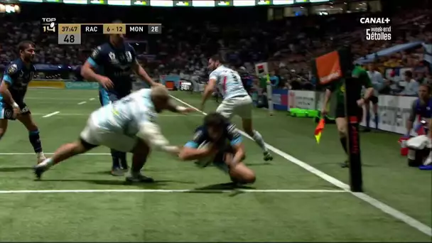 Top 14 - 22ème Journée - Racing 92 / Montpellier : L'essai de Serfontein face au Racing 92