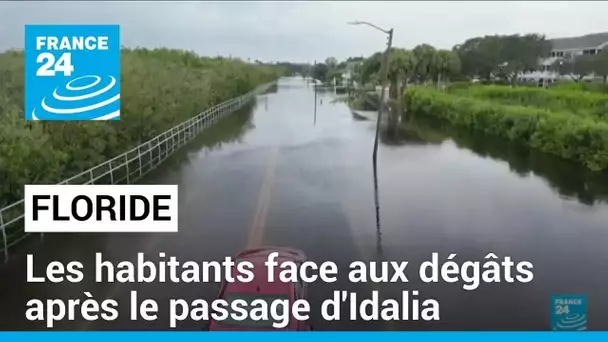 En Floride, les habitants face aux dégâts, destructions après le passage de l'ouragan Idalia