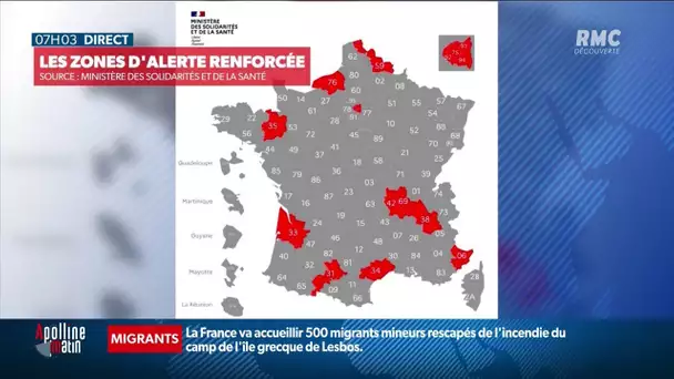 Onze grandes villes françaises en "zone d'alerte renforcée Covid": ce que ça change #ApollineMatin