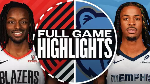 TRAIL BLAZERS at GRIZZLIES | FULL GAME HIGHLIGHTS | November 25, 2024