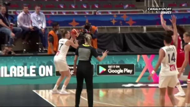 EuroBasket Féminin : France / Tchèquie - Sublime tir à 3 points de Marine Johannès