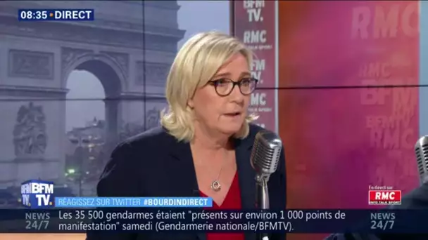 'Je soutiens les gilets jaunes' affirme Marine Le Pen