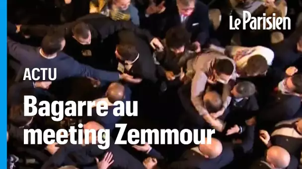 Zemmour pris à partie durant son meeting, la situation dégénère en bagarre générale