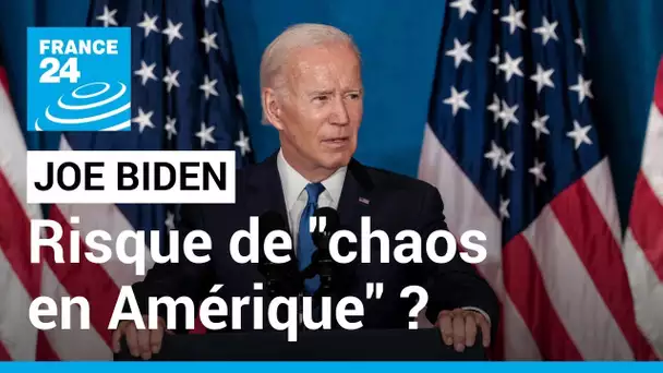 À six jours des Midterms, Joe Biden avertit contre un risque de "chaos en Amérique" • FRANCE 24