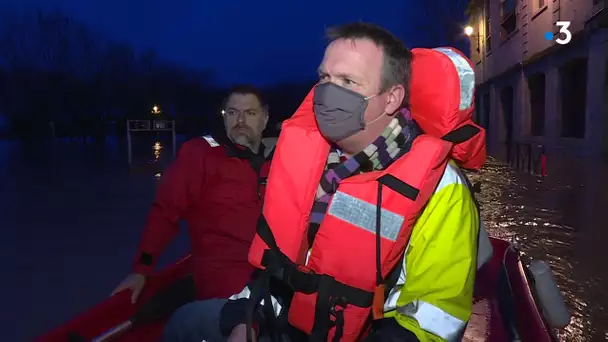 Tempête Justine en Gironde : La Réole totalement inondée