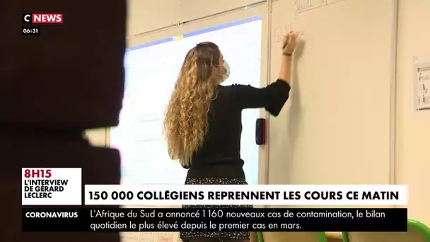 Déconfinement : 150 000 collégiens font leur retour en classe