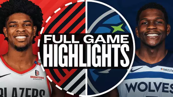 TRAIL BLAZERS at TIMBERWOLVES | FULL GAME HIGHLIGHTS | November 8, 2024