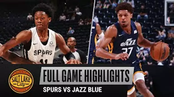 SPURS vs JAZZ BLUE (54 - 78) | SALT LAKE CITY SUMMER LEAGUE | FULL GAME HIGHLIGHTS