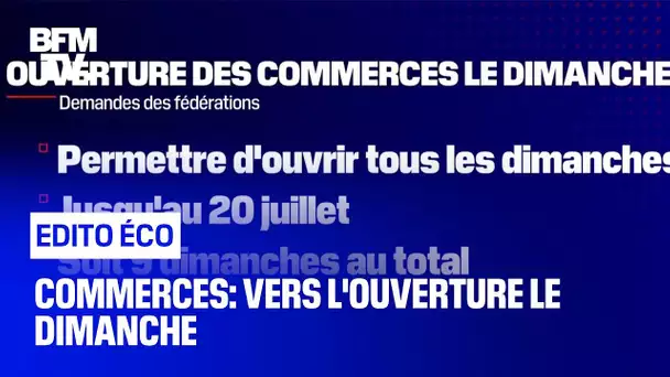 Commerces: vers l'ouverture le dimanche