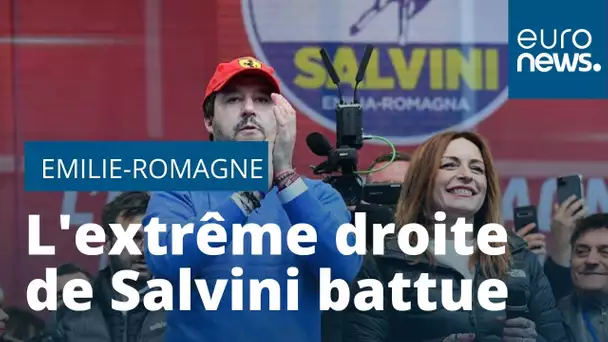 Italie : l'extrême droite de Salvini battue en Emilie-Romagne